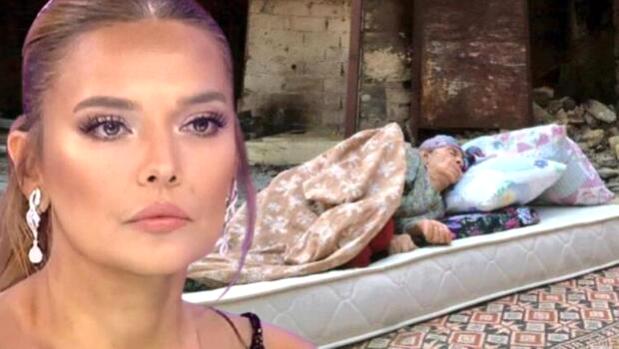 Demet Akalın yangında evini kaybeden teyzeye verdiği sözü tuttu