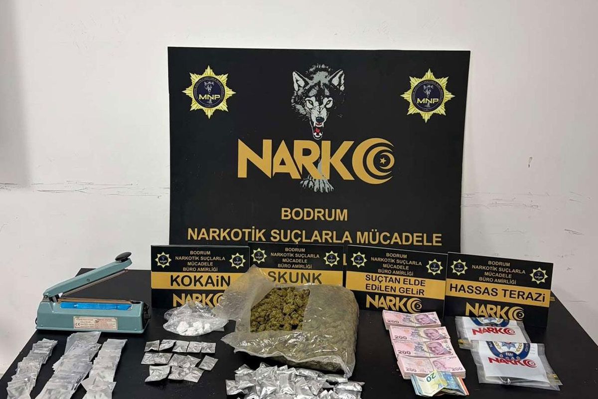 Bodrum'daki uyuşturucu operasyonunda 2 tutuklama
