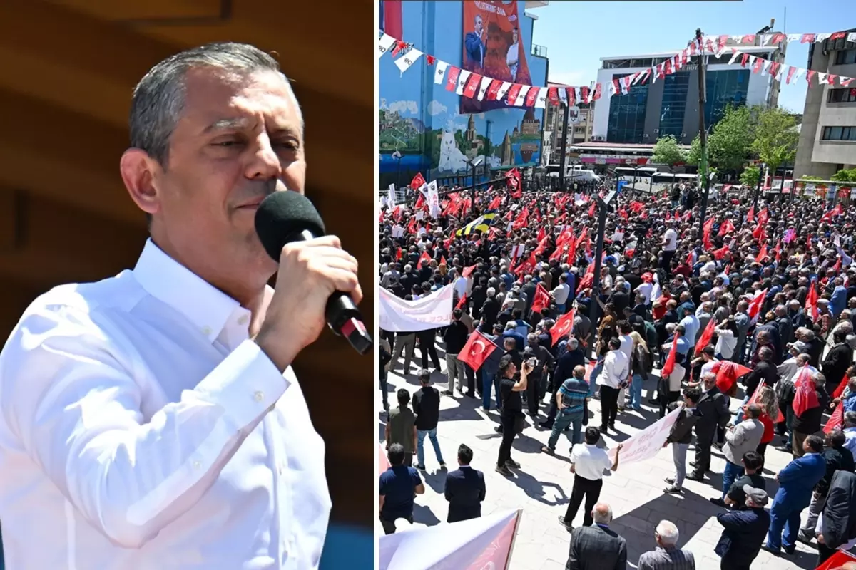Özgür Özel'in Van mitingine damga vuran çıkış: Sırrı Süreyya Önder'in ruhu için...