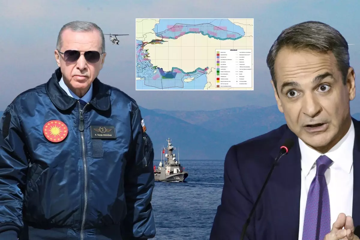 Türkiye'den Yunanistan'a MEB resti! Haritayı güncellediler, tepki sert oldu