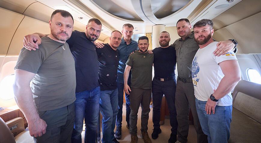 Zelenskiy'den Türkiye paylaşımı! 5 Ukraynalı asker ülkesine döndü